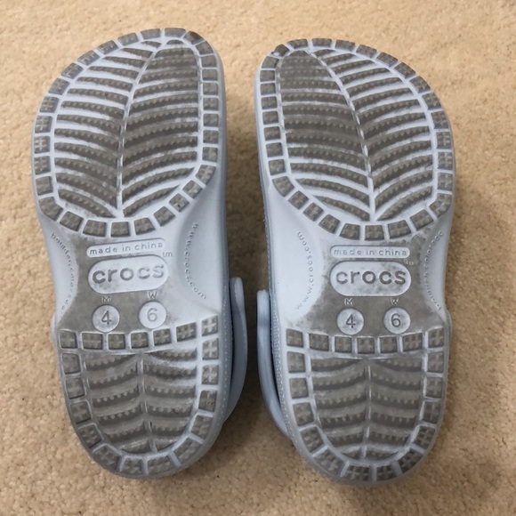 Crocs Blue Clogs with jibbits - Picture 2 of 4